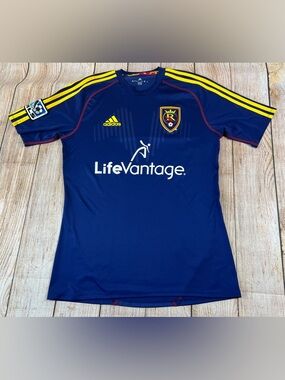 Mens adidas Real Salt Lake MLS Soccer Jersey Blue Size Small